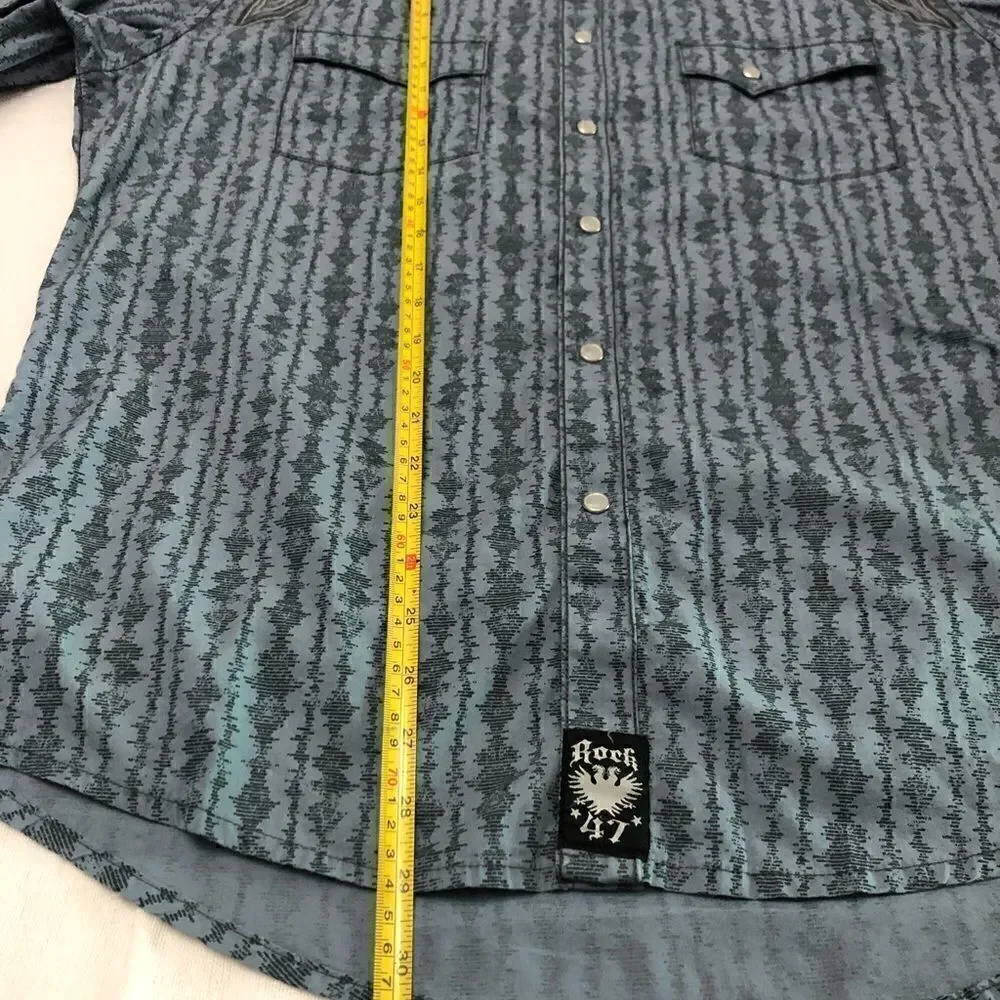 Rock 47 mens button down shirt. Size large